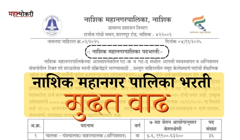 Nashik mahanagar palika bharti